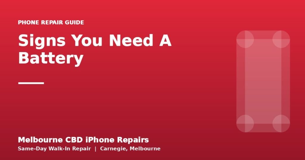 Signs You Need A Battery — Melbourne CBD iPhone Repairs