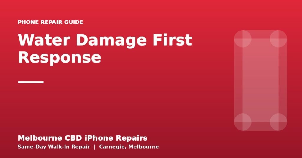 Water Damage First Response — Melbourne CBD iPhone Repairs